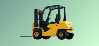 Electric forklift driving